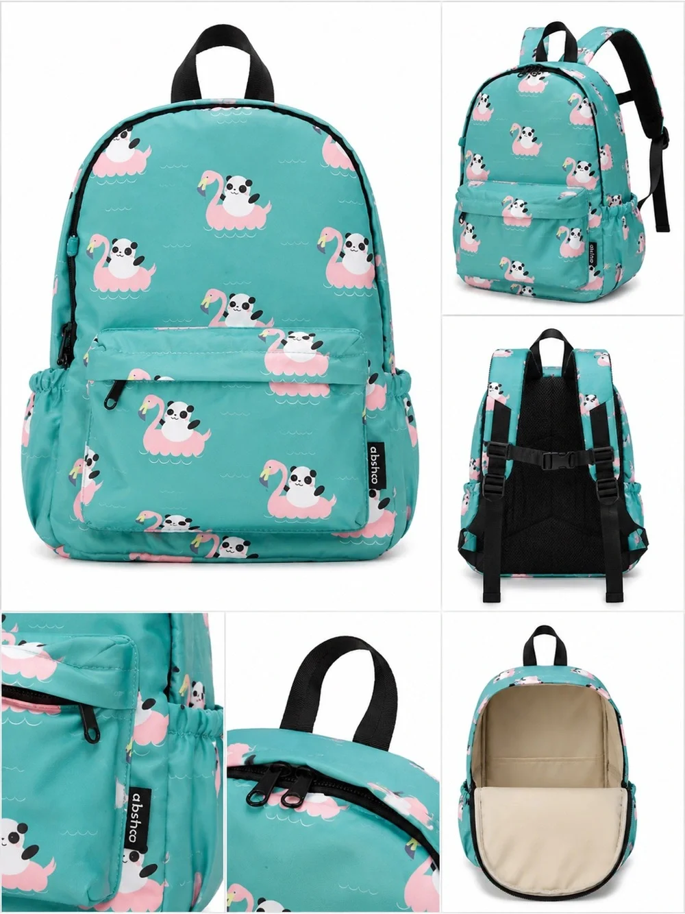 Toddler Vacation Set 🦩 Panda Flamingo Backpack